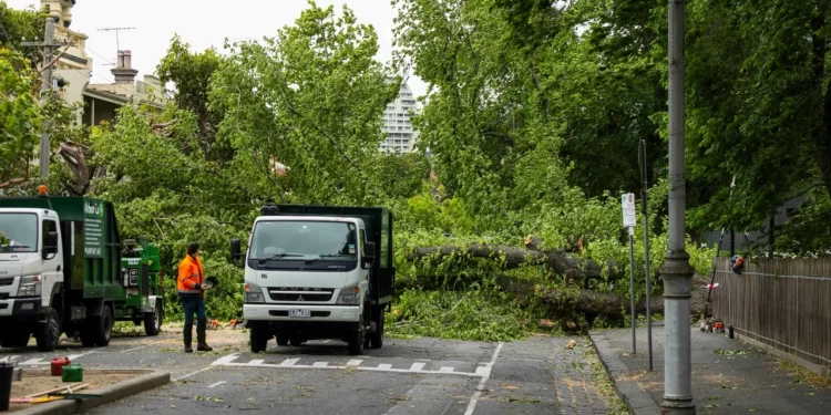 Clean up begins after Victoria smashed by freak storm