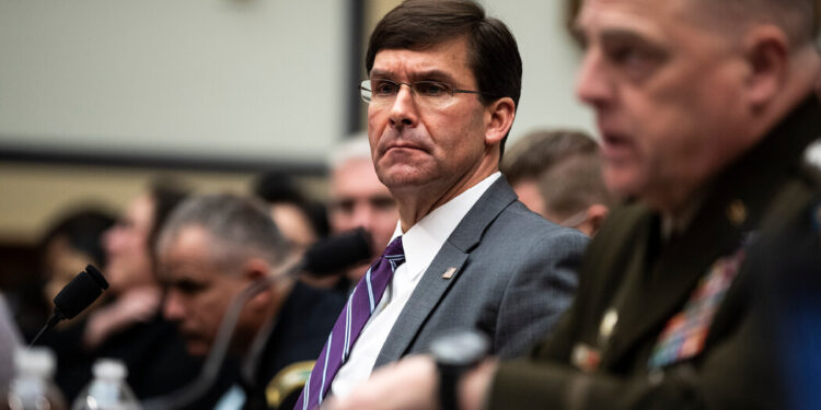 Esper Claims Defense Dept. Is Improperly Blocking Parts of His Memoir