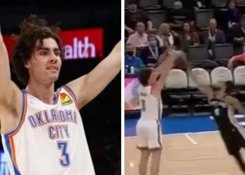 NBA news: Josh Giddey, Oklahoma City Thunder, OKC, vs San Antonion Spurs, pass, three-pointer, video