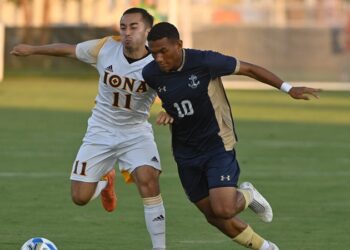 Men’s Soccer Falls to American, 3-1, in Regular-Season Finale