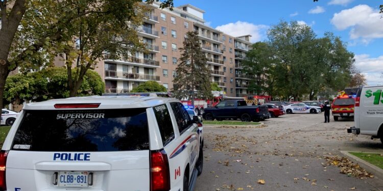No one hurt as north London highrise fire contained to one unit No one hurt as north London highrise fire contained to one unit