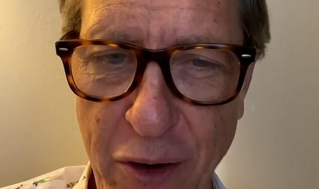 Withnail star Richard E. Grant feels ‘punished’ after being served ‘grim food’ in quarantine hotel