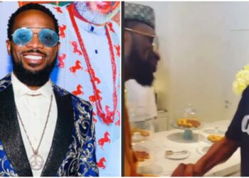 Why Is He Showing Respect: Nigerians Ask As Video of D’Banj Gifting Anthony Anderson Customised Cologne Emerge ▷ Nigeria news