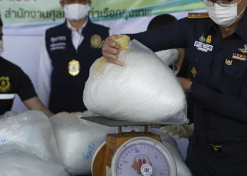 Thailand police seize  million of crystal meth hidden in punching bags headed to Australia