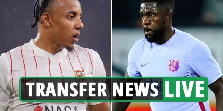 Jules Kounde to Chelsea LATEST, Newcastle want Digne and Umtiti EXCLUSIVE, Ferran Torres to complete… – The US Sun
