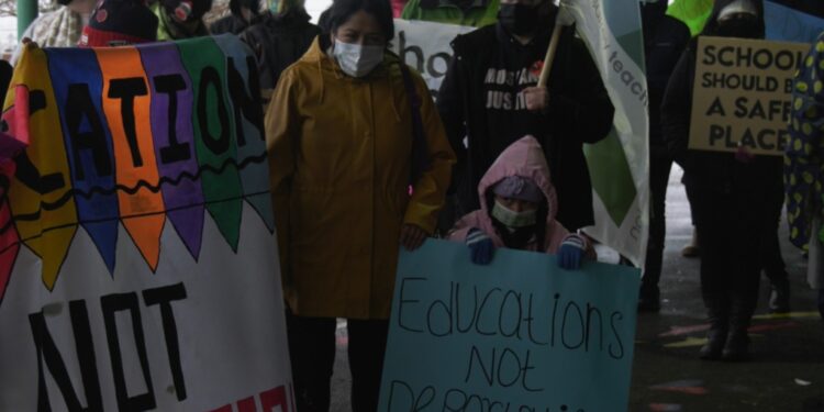 New Westminster school rally held after migrant mother detained New Westminster school rally held after migrant mother detained