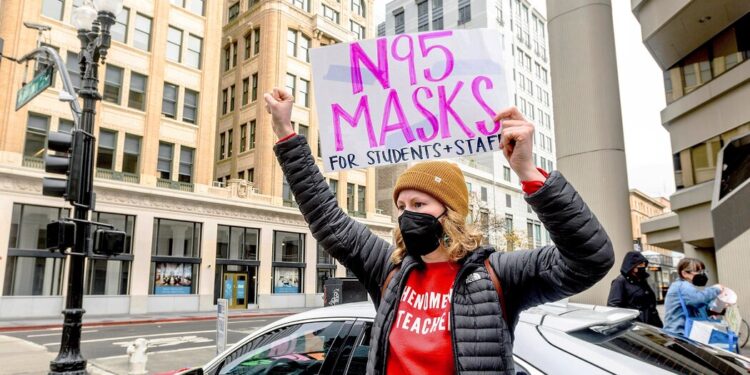 Teachers’ Unions Push for Remote Schooling, Worrying Democrats