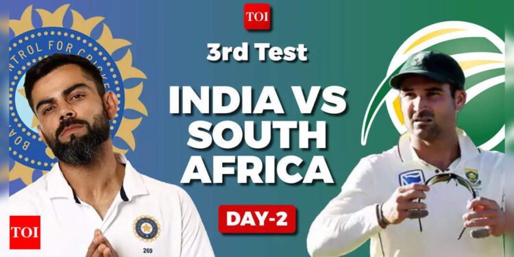 Live Cricket Score, IND vs SA 3rd Test Day 2: South Africa 210 all out in first innings; India take 13-run lead – Times of India