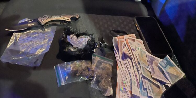 Suspected dealer caught carrying vast stash of Class A drugs, cash and a knife Suspected dealer caught carrying vast stash of Class A drugs, cash and a knife