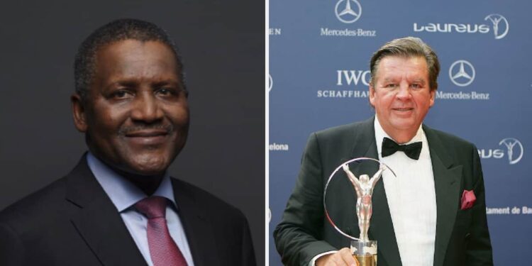 Dangote’s Status as Africa’s Richest Man Under threat as South African Billionaire Johann Rupert Closes in
