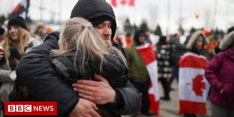 Trucker protests: Ontario calls state of emergency – BBC News
