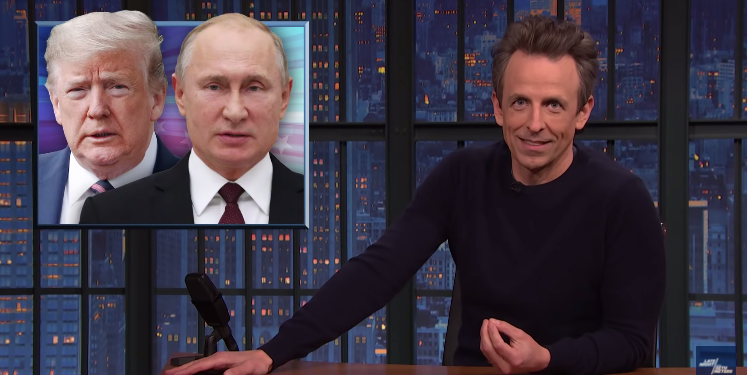 Seth Meyers Considers Trump’s Putin Praise