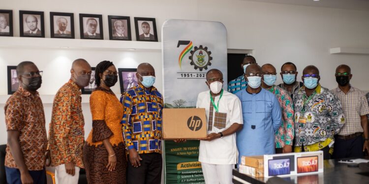 Newmont Ghana supports KNUST with Computers and Accessories