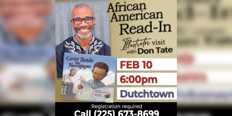 Dutchtown library to host African-American read-in with award winning illustrator Dutchtown library to host African-American read-in with award winning illustrator