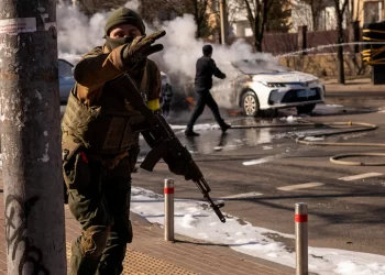 Ukrainian forces resist Russian advance on Kyiv, with President Volodymyr Zelenskyy saying ‘we will not lay down any weapons’