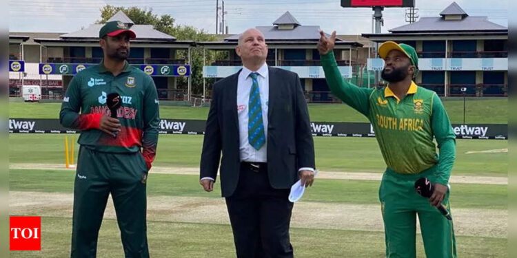 Live Cricket Score, South Africa vs Bangladesh 1st ODI – Times of India