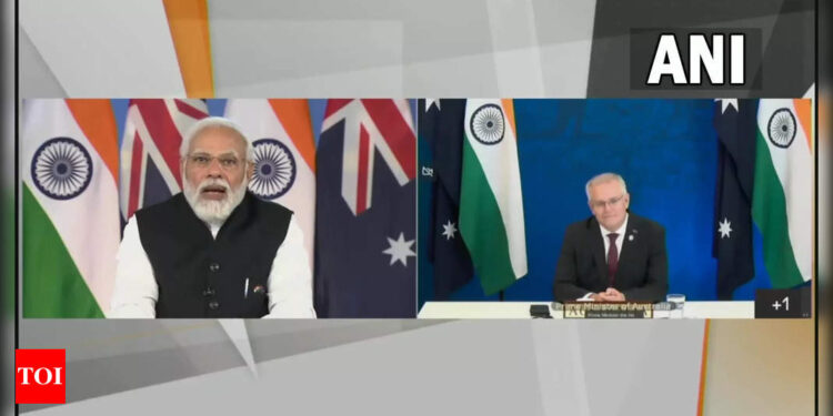 Breaking news live updates: Cooperation between India and Australia increasing at rapid pace, says PM in virtual meet – Times of India