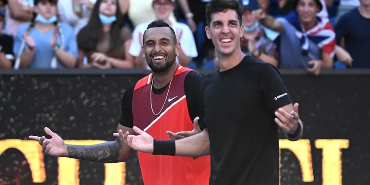 Nick Kyrgios, Thanasi Kokkinakis win opening doubles match in Indian Wells Nick Kyrgios, Thanasi Kokkinakis win opening doubles match in Indian Wells