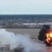 Ukraine shares footage that appears to show a Russian helicopter gunship shot down in flames with a Stinger portable air-defense system, say reports