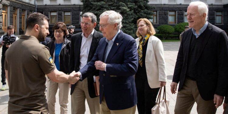 McConnell and Other Republican Senators Make Secret Visit to Ukraine McConnell and Other Republican Senators Make Secret Visit to Ukraine