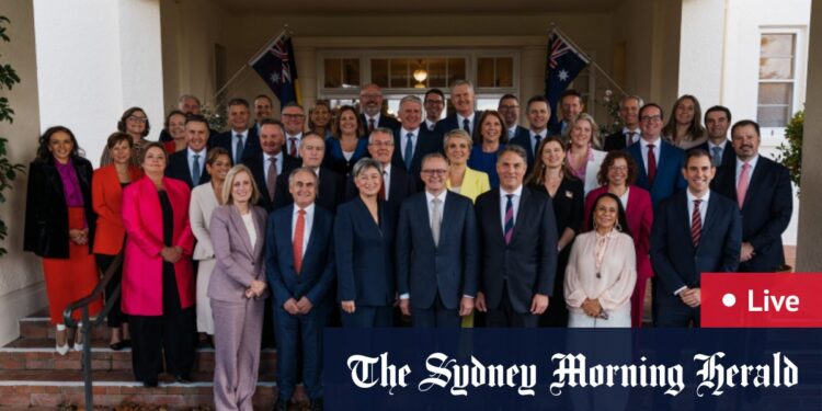 Australia news LIVE: Anthony Albanese’s Labor ministry is sworn in; Liberals blast Scott Morrison, Richard Marles says submarines vital for national defence – Sydney Morning Herald Australia news LIVE: Anthony Albanese’s Labor ministry is sworn in; Liberals blast Scott Morrison, Richard Marles says submarines vital for national defence – Sydney Morning Herald
