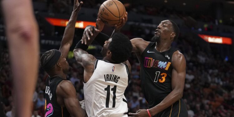 League insider asserts Brooklyn Nets should request for 6x All-Star from Miami Heat in a potential Kyrie Irving trade League insider asserts Brooklyn Nets should request for 6x All-Star from Miami Heat in a potential Kyrie Irving trade