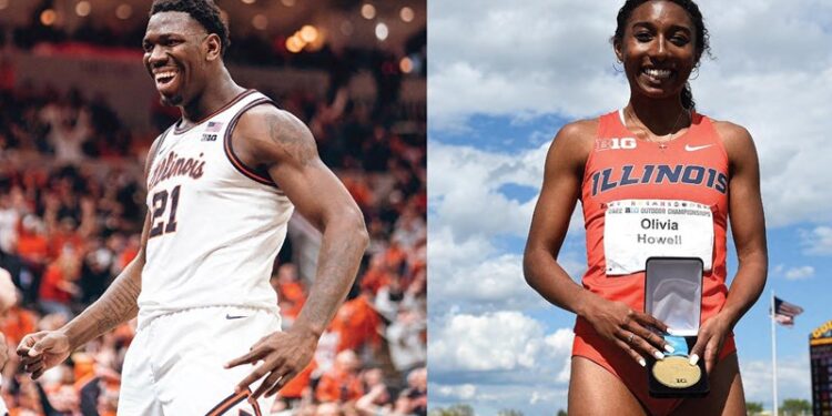 Cockburn, Howell Named Dike Eddleman Illinois Athletes of the Year