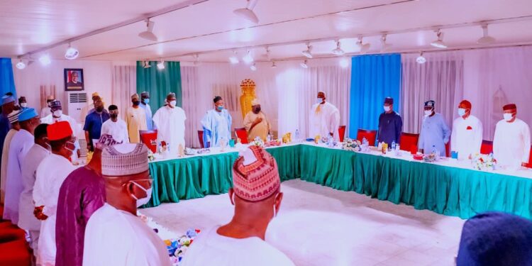 Buhari in closed-door meeting with Tinubu, Osinbajo, others | The Guardian Nigeria News Buhari in closed-door meeting with Tinubu, Osinbajo, others | The Guardian Nigeria News