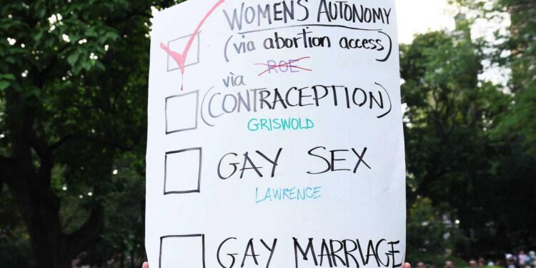 Majority of Americans believe the Supreme Court will limit gay marriage after overturning Roe v. Wade: poll Majority of Americans believe the Supreme Court will limit gay marriage after overturning Roe v. Wade: poll