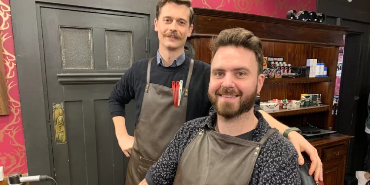 Launceston barbershop cuts mental health stigma with in-chair support Launceston barbershop cuts mental health stigma with in-chair support