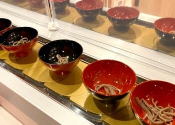 Japan’s first-ever wanko soba conveyor belt restaurant opens in Tokyo