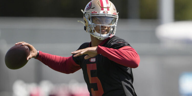 Niners training camp 2022: Bump in road at practice won’t slow Trey Lance’s roll, plus Deebo deal on horizon
