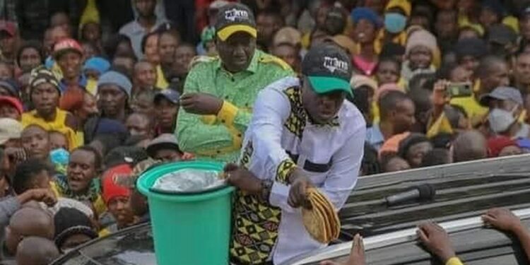 Rigathi Gachagua sets social media ablaze distributing chapatis to Kiambu supporters