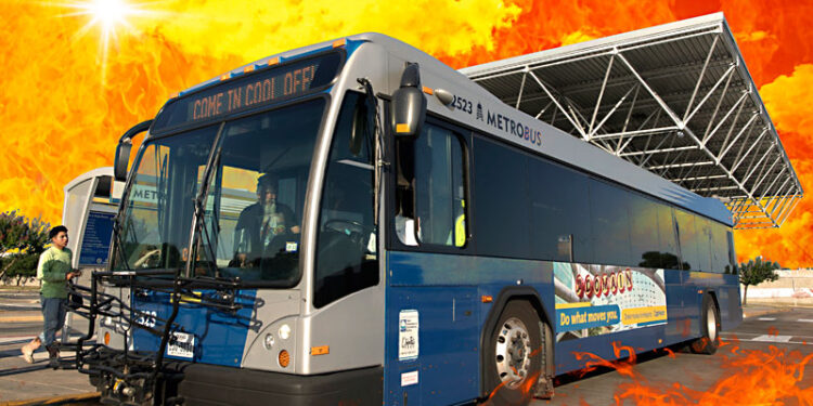 Cap Metro Pitches in as Mobile Cooling Center: As temperatures rise, bus stops serve as shelter from the sun – News
