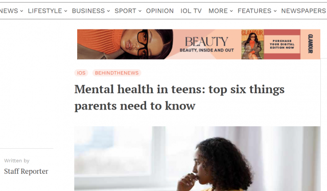 Adolescent mental health in South Africa: what do the numbers say?