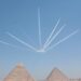Egypt, South Korea aircraft perform air show over Giza Pyramids