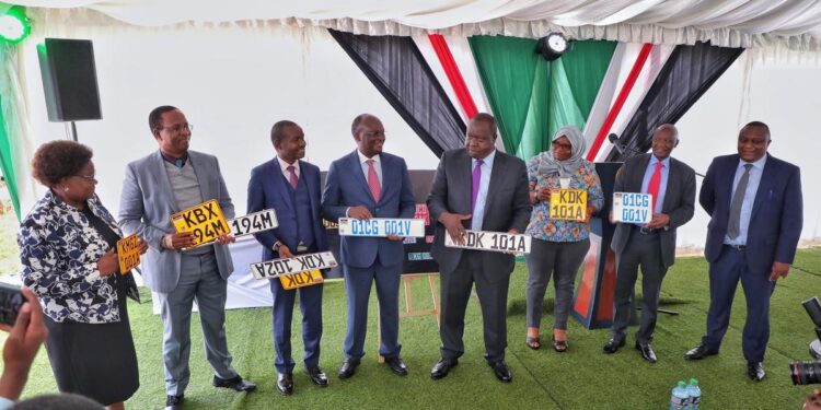 CS Fred Matiang’i launches new number plates with hidden security features [Photos]