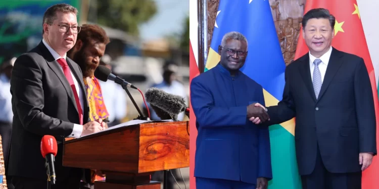 Pacific Minister Pat Conroy welcomes further assurances from Solomon Island that there would be no ‘persistent Chinese military presence’ in the country Pacific Minister Pat Conroy welcomes further assurances from Solomon Island that there would be no ‘persistent Chinese military presence’ in the country