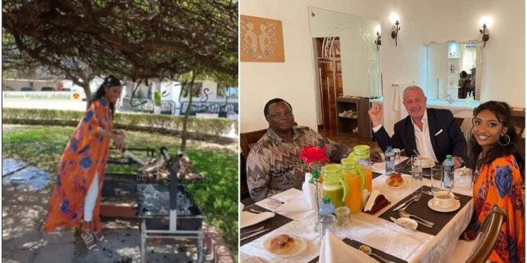 Francis Atwoli Hosts Miss Kenya at Idlamat Home, Showcases Beautiful Dining Room Francis Atwoli Hosts Miss Kenya at Idlamat Home, Showcases Beautiful Dining Room