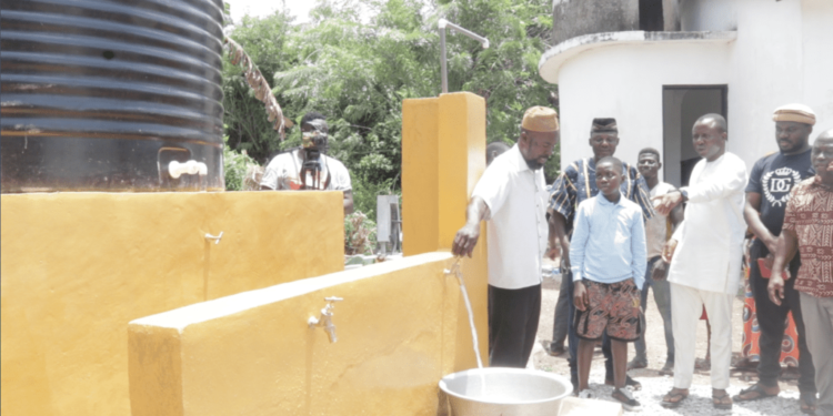 Foundation installs drinking water system for Awutu Topiasi