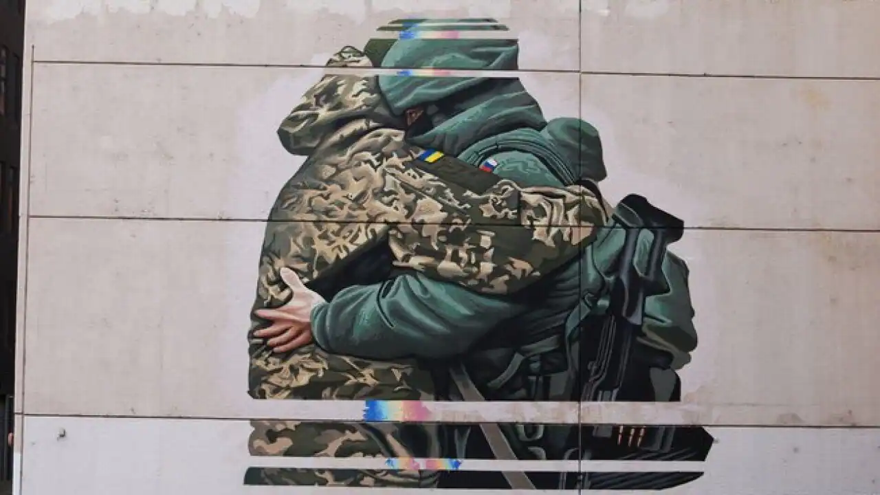 ‘Utterly offensive’: Australia’s Ukrainian community furious over mural of Russian soldier embrace
