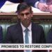 UK Prime Minister Sunak promises to restore confidence UK Prime Minister Sunak promises to restore confidence
