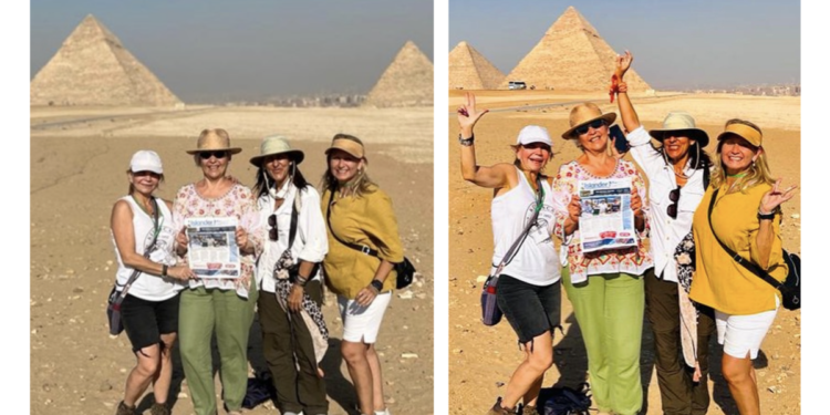 Islander News takes its place among the pyramids of Egypt | Multimedia