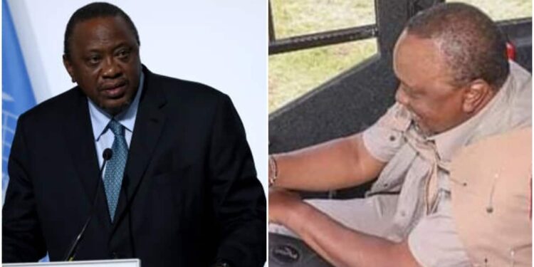 Kenyans Amazed After Spotting Uhuru Driving Himself in Narok: “We Miss Him” Kenyans Amazed After Spotting Uhuru Driving Himself in Narok: “We Miss Him”