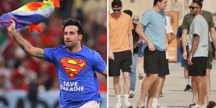 World Cup LIVE: Pitch invader waves rainbow flag as England players enjoy beach day out – Express