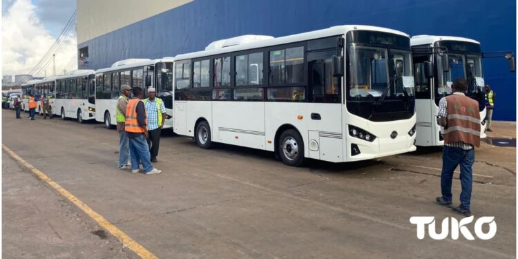 15 Electric Buses Arrive in Mombasa Port as World Shifts to Eco-Friendly Mobility