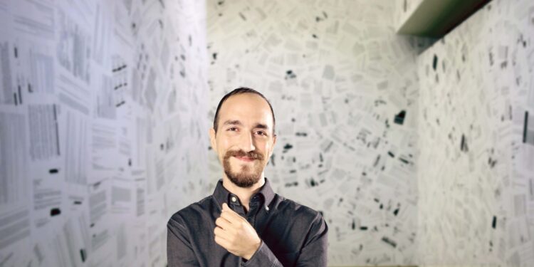 Spotlight: Artist Yucef Merhi Turns the Digital Physical in Installation Focused on Hacked and Intercepted Government Documents