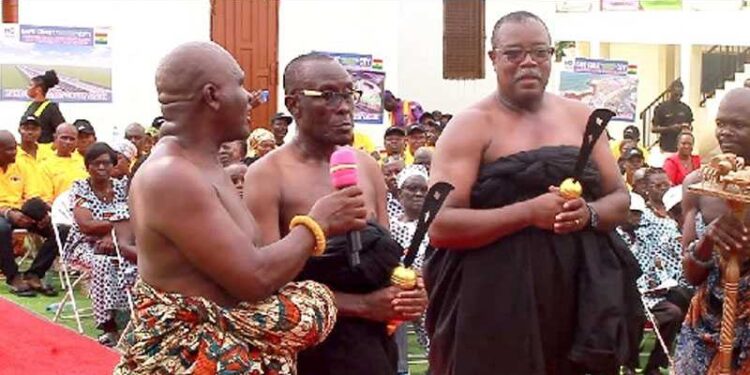 Oguaa Traditional Council enstools 2 chiefs Oguaa Traditional Council enstools 2 chiefs