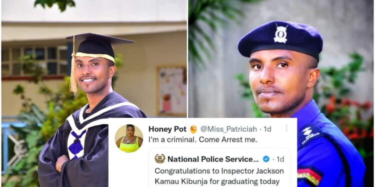 Kenyan Women Go Gaga Over Pictures of Handsome Inspector in Graduation Gown: “Anifunge Pingu Za Maisha” Kenyan Women Go Gaga Over Pictures of Handsome Inspector in Graduation Gown: “Anifunge Pingu Za Maisha”