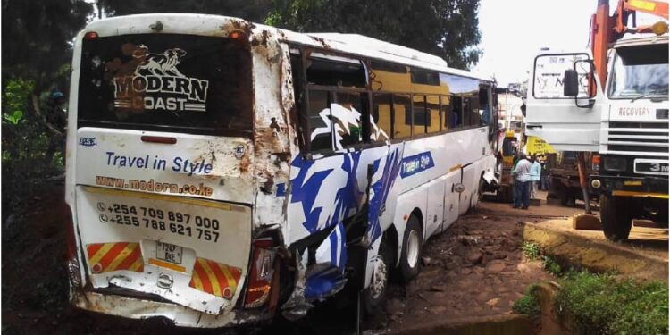 Modern Coast Bus Responds after Its Bus Plunges Into Kisii River Modern Coast Bus Responds after Its Bus Plunges Into Kisii River